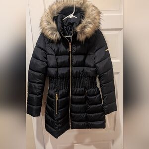 Mid Length Puffer Coat Laundry By Shelli Segal Size L